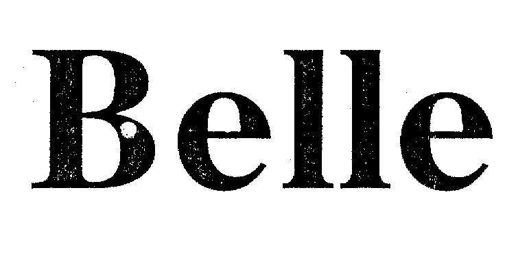 Mẫu nhãn hiệu BELLE