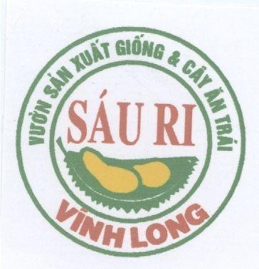 Mẫu nhãn hiệu SáU RI VĩNH LONG VUON SAN XUAT GIONG & CAY AN TRAI