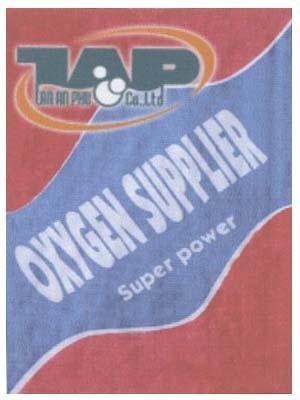 Mẫu nhãn hiệu TAP TAN AN PHU CO.,LTD OXYGEN SUPPLIER SUPER POWER