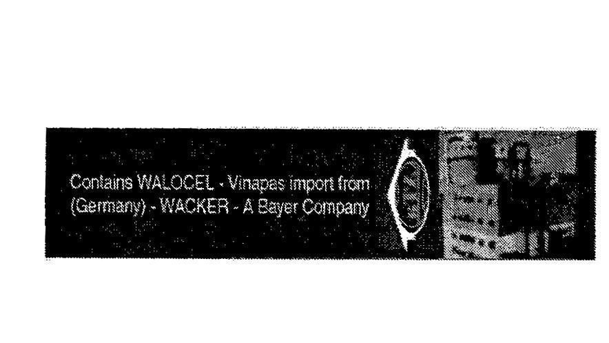 Mẫu nhãn hiệu ATA WALOCEL WACKER A BAYER VINAPES