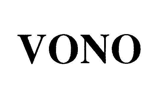 Mẫu nhãn hiệu VONO