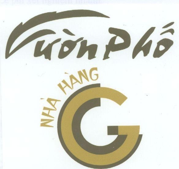 Mẫu nhãn hiệu Nhà Hàng G Vườn Phố