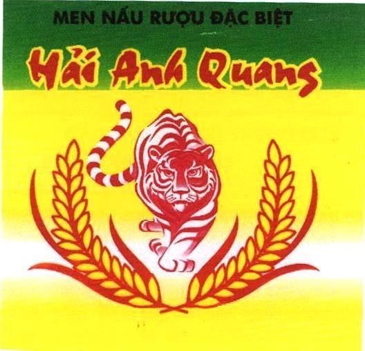 Mẫu nhãn hiệu HảI ANH QUANG MEN NAU RUOU DAC BIET