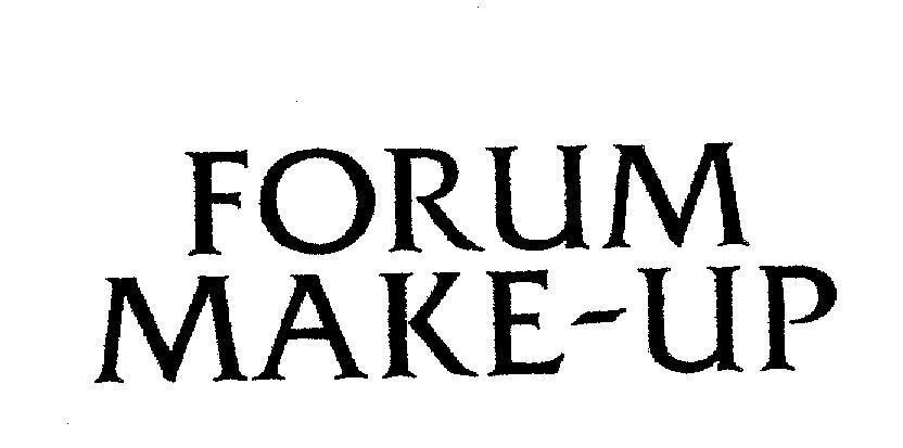 Mẫu nhãn hiệu FORUM MAKE-UP