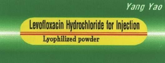 Mẫu nhãn hiệu YANG YAO LEVOFLOXACIN HYDROCHLORIDE FOR INJECTION