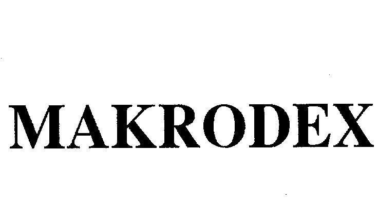 Mẫu nhãn hiệu MAKRODEX