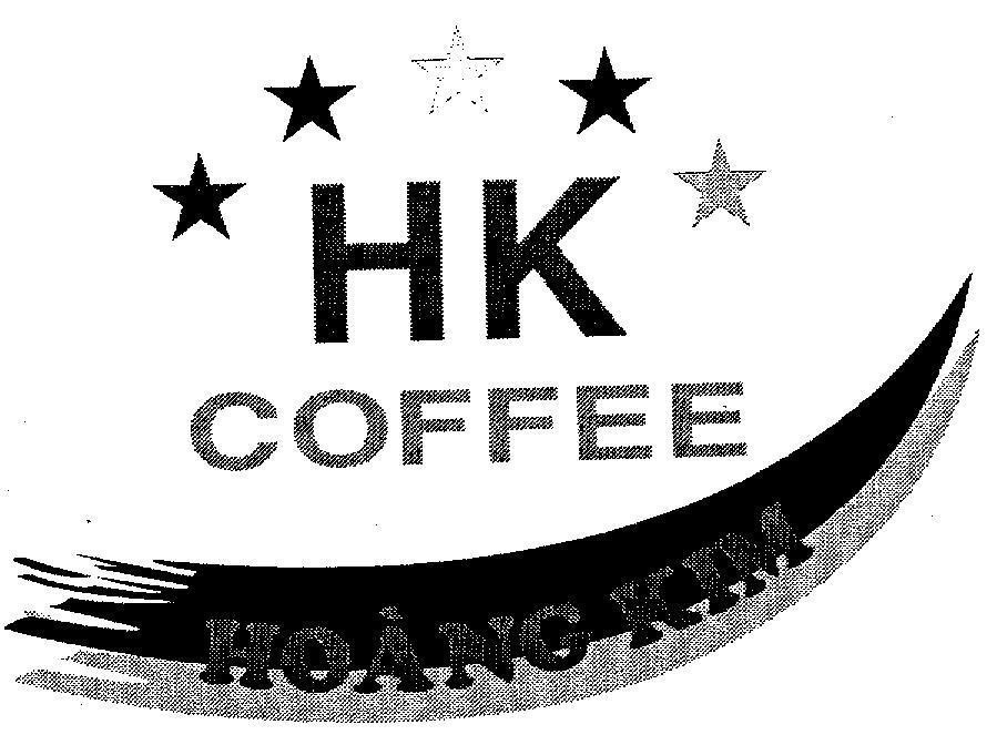 Mẫu nhãn hiệu HOàNG KIM HK COFFEE