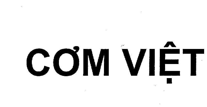 Mẫu nhãn hiệu CƠM VIệT