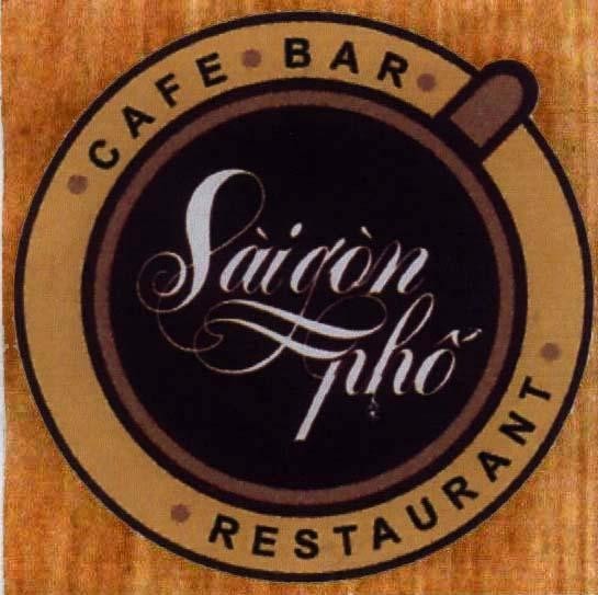 Mẫu nhãn hiệu Sài Gòn CAFE BAR Phố RESTAURANT