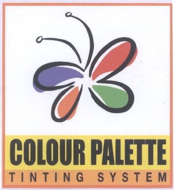 Mẫu nhãn hiệu COLOUR PALETTE TINTING SYSTEM