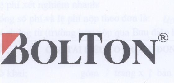 Mẫu nhãn hiệu BOLTON