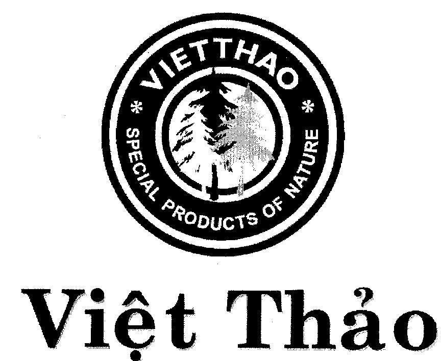 Mẫu nhãn hiệu VIệT THảO SPECIAL PRODUCTS OF NATURE