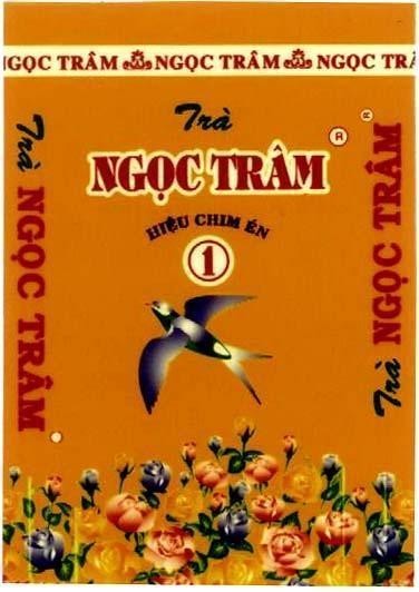 Mẫu nhãn hiệu Ngọc Trâm chim én Trà hiệu