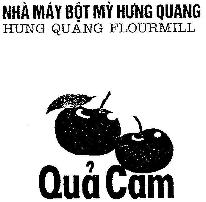 Mẫu nhãn hiệu HƯNG QUANG HUNG QUANG QUA CAM FLOURMILL NHA MAY BOT MY