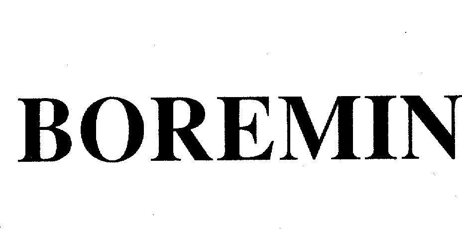 Mẫu nhãn hiệu BOREMIN