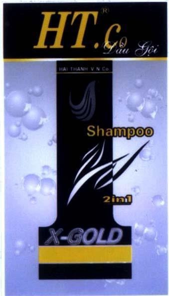Mẫu nhãn hiệu HAI THANH HT X-GOLD CO Dầu Gội SHAMPOO