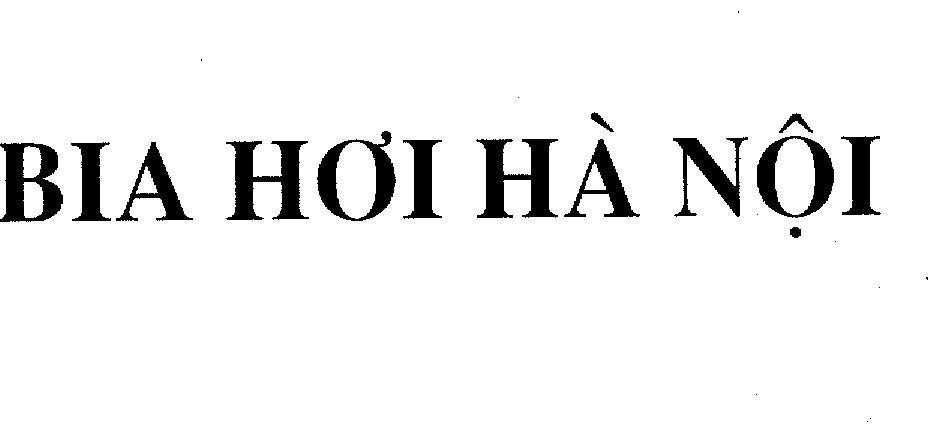 Mẫu nhãn hiệu Hà Nội Bia Hơi