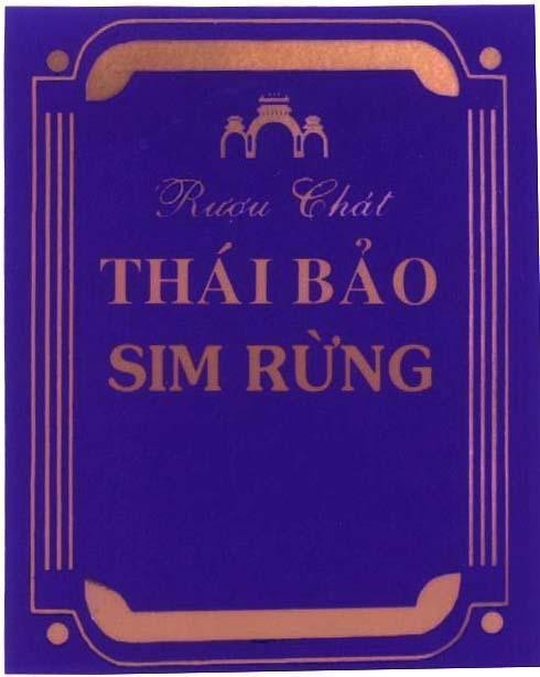 Mẫu nhãn hiệu Thái Bảo Sim Rừng Rượu Chát