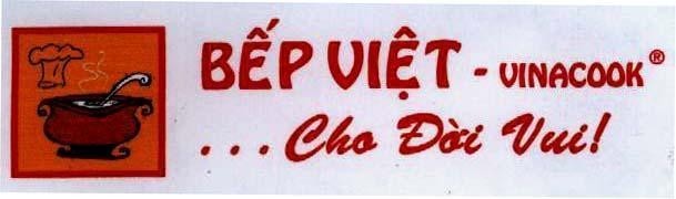 Mẫu nhãn hiệu BEP VIET VINACOOK CHO DOI VUI