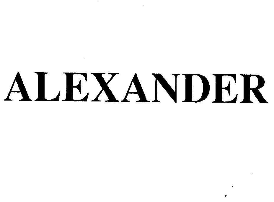 Mẫu nhãn hiệu ALEXANDER