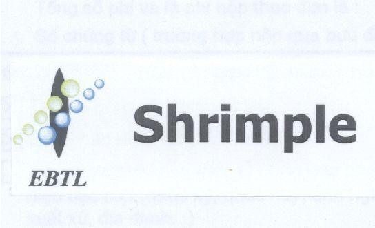 Mẫu nhãn hiệu EBTL SHRIMPLE