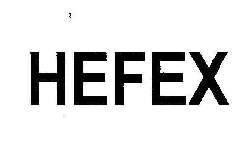 Mẫu nhãn hiệu HEFEX