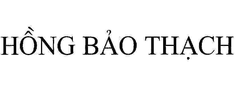 Mẫu nhãn hiệu Hồng Bảo Thạch