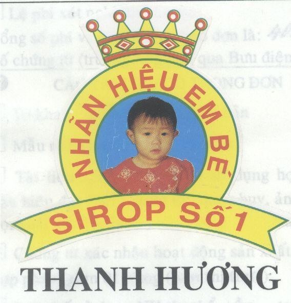 Mẫu nhãn hiệu Nhãn Hiệu Em Bé SIROP SO 1 Thanh Hương