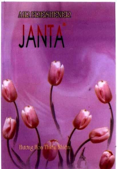 Mẫu nhãn hiệu AIR FRESHENER JANTA Hương Hoa Thiên Nhiên