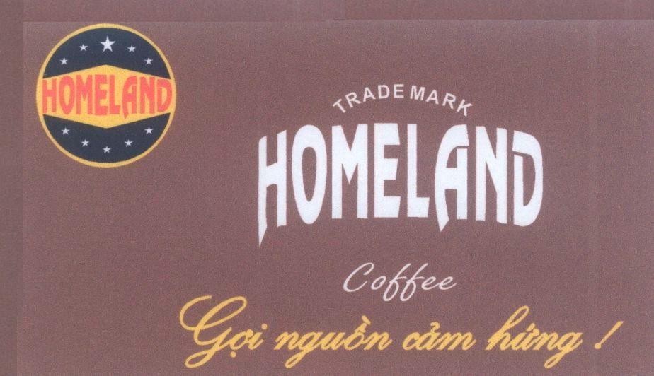 Mẫu nhãn hiệu TRADE MARK HOMELAND COFFEE Gợi Nguồn Cảm Hứng