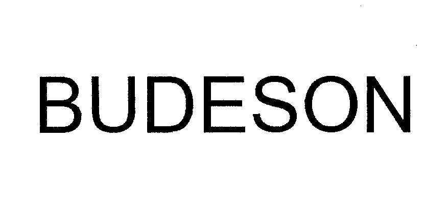 Mẫu nhãn hiệu BUDESON