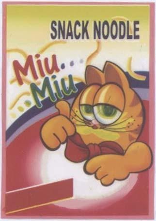Mẫu nhãn hiệu SNACK NOODLE MIU MIU