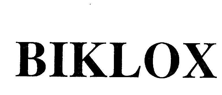 Mẫu nhãn hiệu BIKLOX