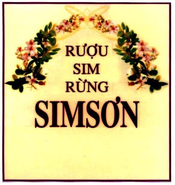 Mẫu nhãn hiệu Rượu sim rừng SIMSƠN