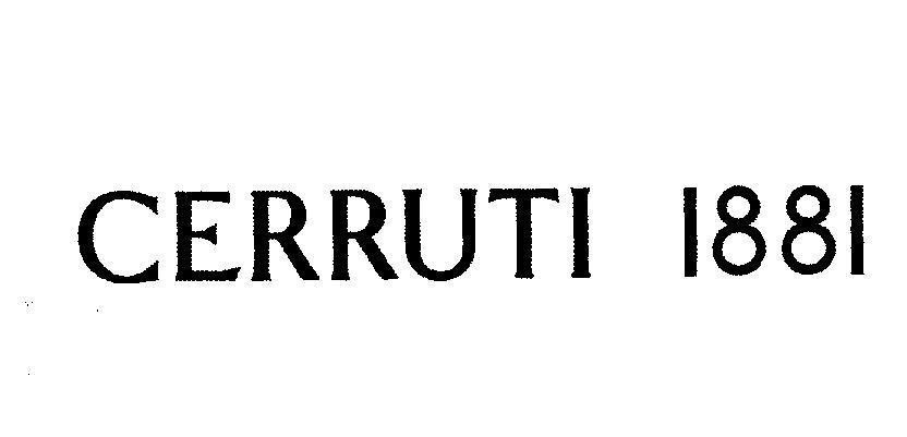 Mẫu nhãn hiệu CERRUTI 1881
