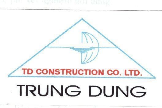 Mẫu nhãn hiệu TRUNG DUNG TD CONSTRUCTION CO LTD
