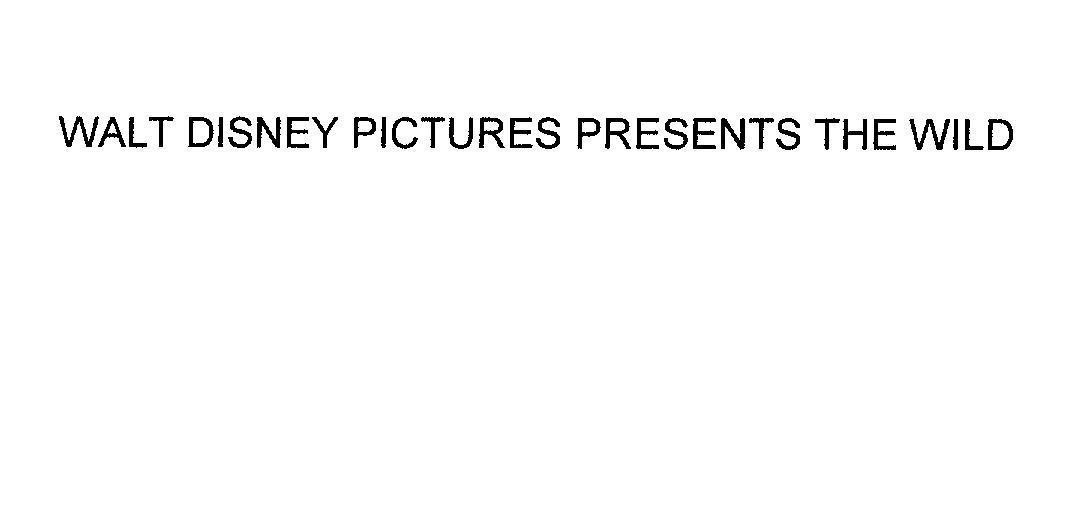 Mẫu nhãn hiệu WALT DISNEY PICTURES PRESENTS THE WILD