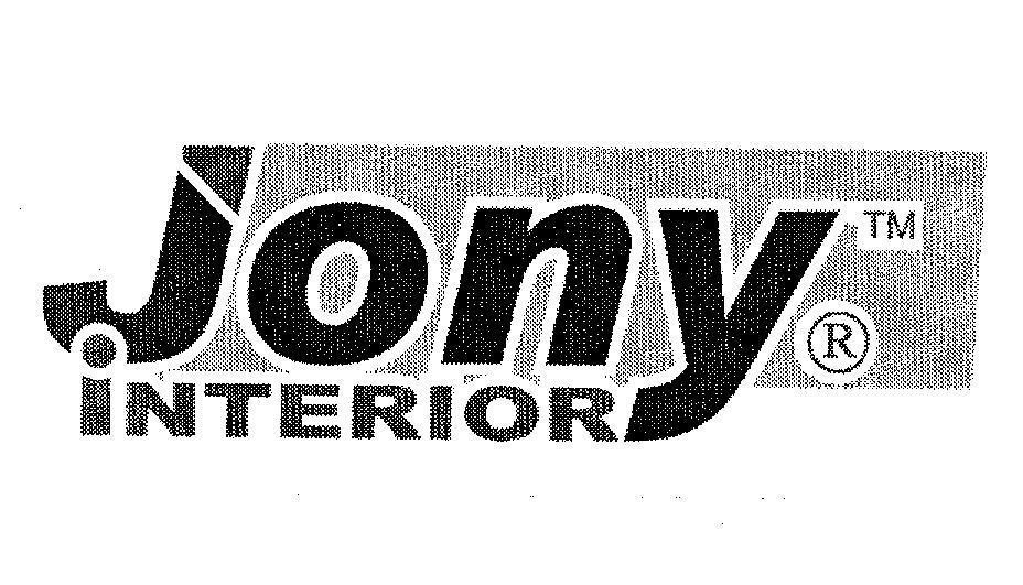 Mẫu nhãn hiệu JONY INTERIOR TM