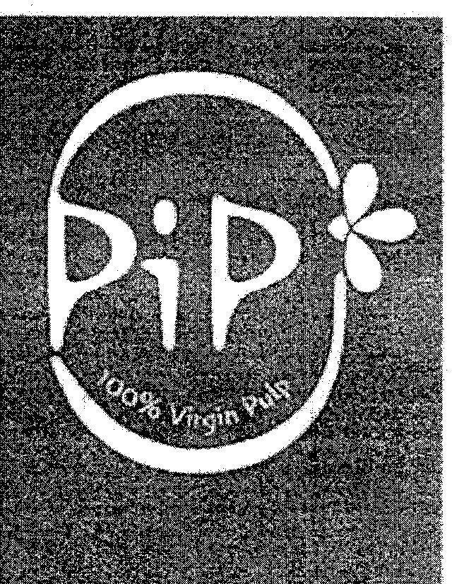 Mẫu nhãn hiệu PIP 100% VIRGIN PULP
