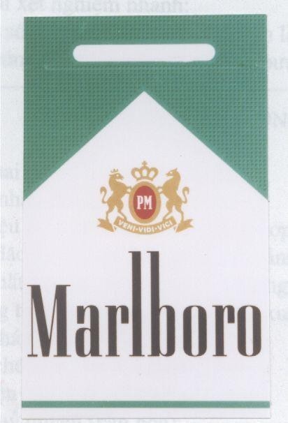 Mẫu nhãn hiệu PM VEIN VIDI VICI MARLBORO