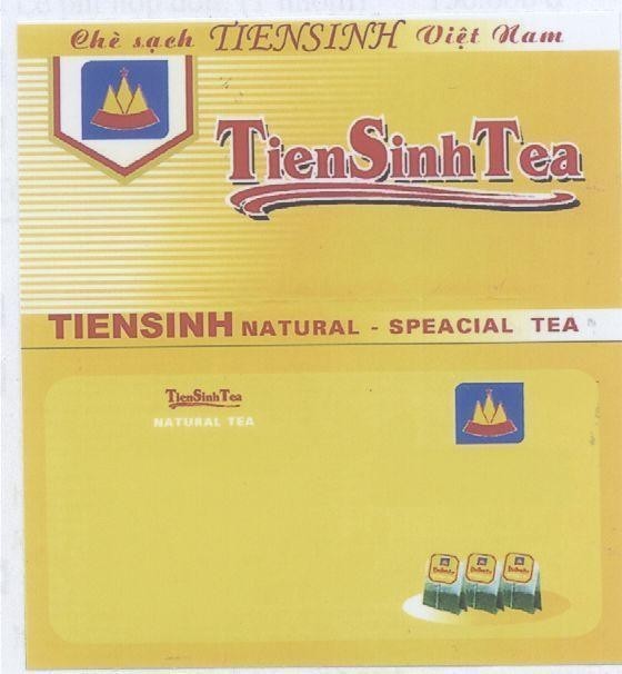 Mẫu nhãn hiệu Chè Sạch, TIEN SINH TEA