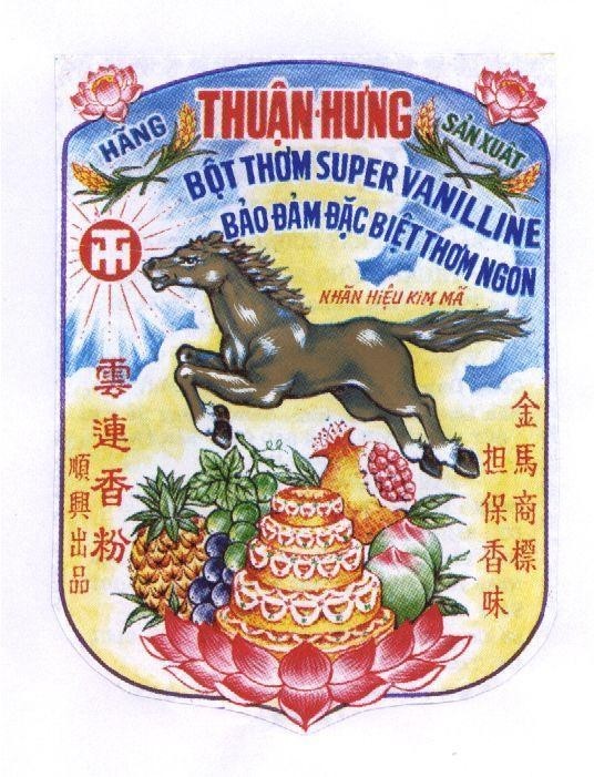 Mẫu nhãn hiệu Hàng Sản Xuất Thuận Hưng Nhãn Hiệu Kim Mã T H WAL LIEN HENG PHAN HINH BAN SHEN PIN TEM