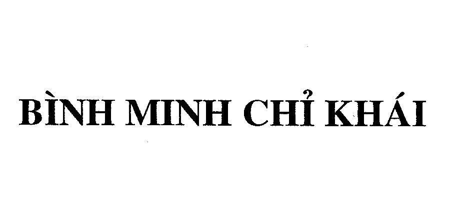 Mẫu nhãn hiệu Bình Minh Chỉ Khái