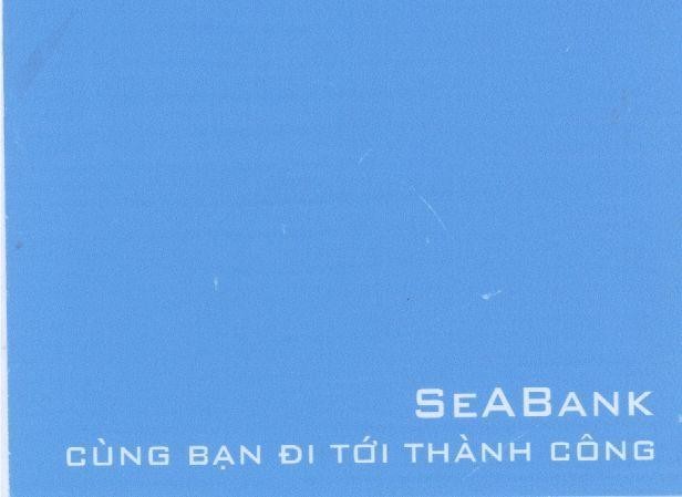 Mẫu nhãn hiệu SEABANK Cùng Bạn Đi Tới Thành Công