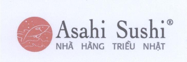 Mẫu nhãn hiệu ASAHI SUSHI Nhà hàng Triều Nhật