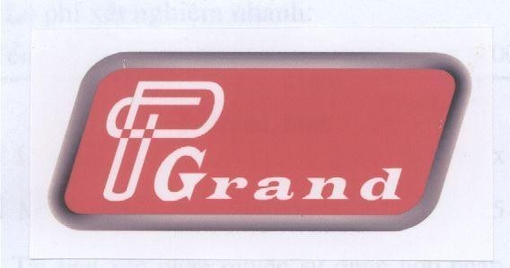Mẫu nhãn hiệu P GRAND PGRAND