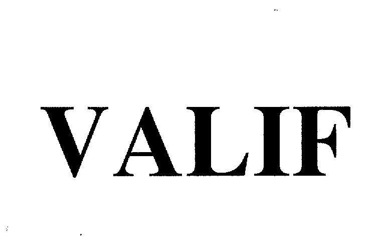 Mẫu nhãn hiệu VALIF