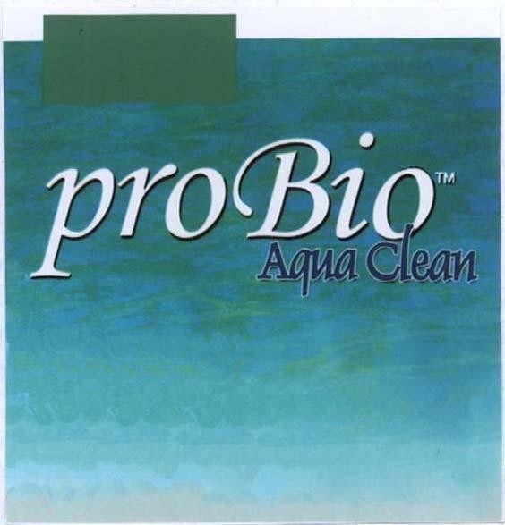Mẫu nhãn hiệu PROBIO AQUA CLEAN TM