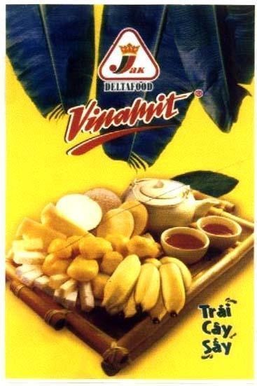Mẫu nhãn hiệu JAK DELTAFOOD VINAMIT Trái Cây Sấy
