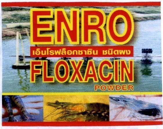 Mẫu nhãn hiệu ENRO FLOXACIN POWDER enro phoc saxin xanit phổng bột enro floxacin